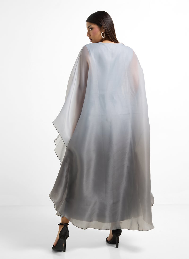Khizana Kaftan With Ombre Print - Image 2