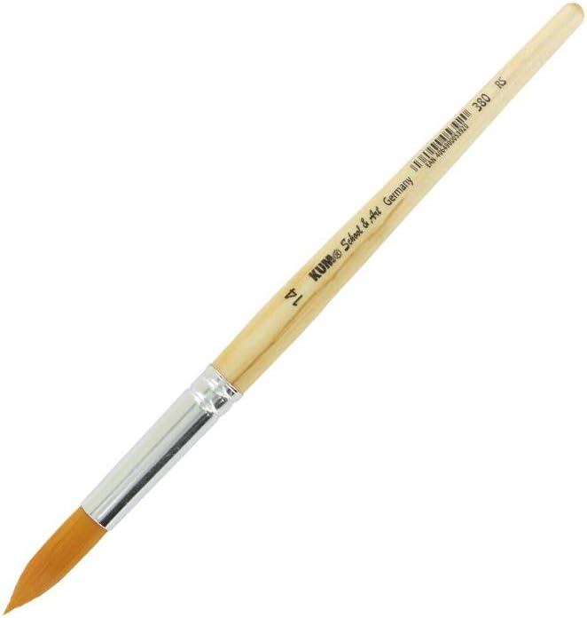 Kum 514.21.19 – Synthetic Brush Pointed, School & Art RS #14, Pack of 1 - Image 1