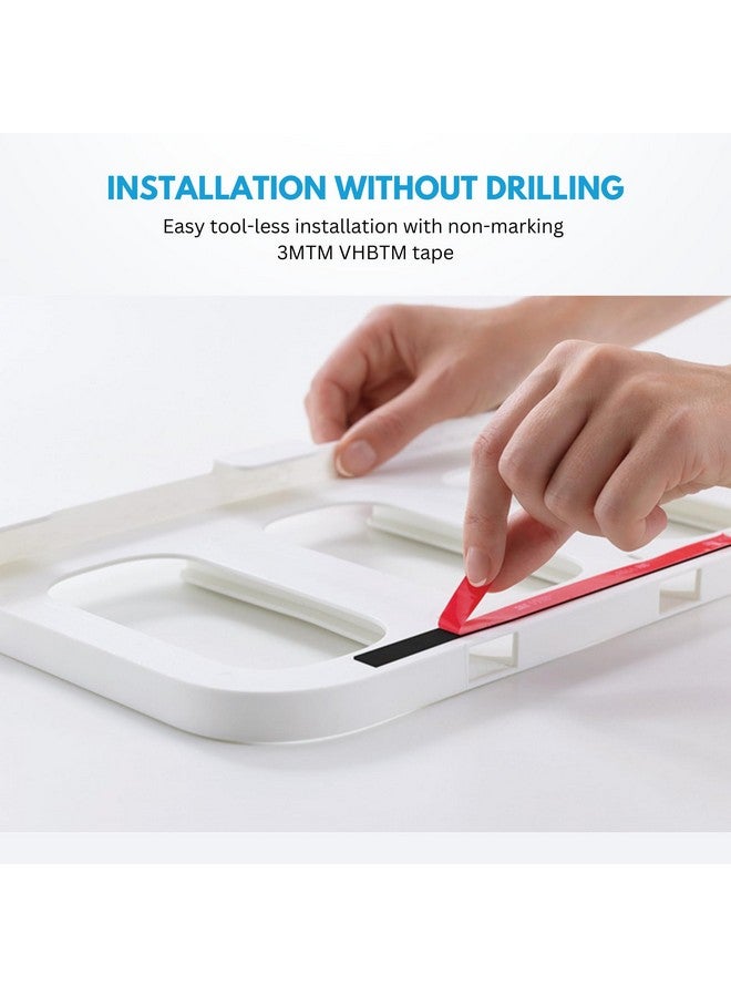 Home Essentials HomeEssentials Hanging Storage Containers for Kitchen - Drawer Base Airtight Plastic Containers for Pulses Storage/Space Saving Under Shelf Design, 900ml (1 Set of 3 Pcs), Transparent - Image 3