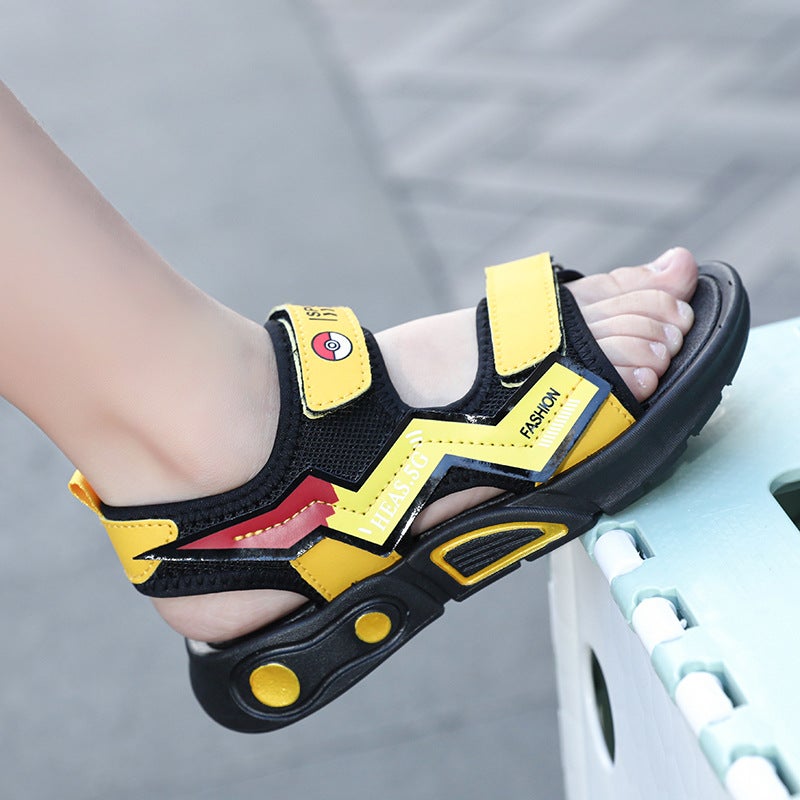 Boys Sandals Summer Waterproof Non-Slip Breathable Sports Sandals For Boys Primary And Secondary School Boys Beach Shoes - Image 5
