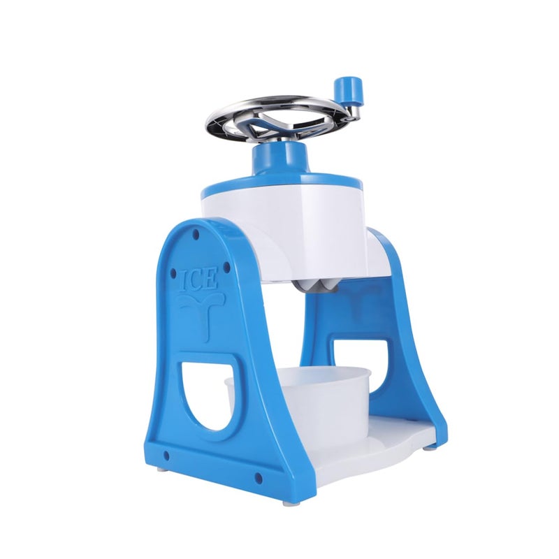 Portable Manual Ice Crusher Handheld Mini Machine For Smoothies And Slushies Easy To Clean Blue - Image 2