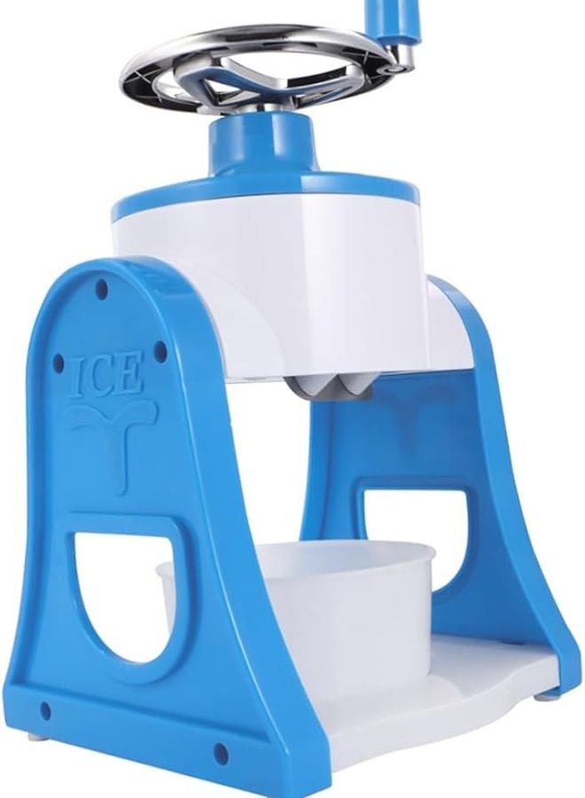 Portable Manual Ice Crusher Handheld Mini Machine For Smoothies And Slushies Easy To Clean Blue - Image 1