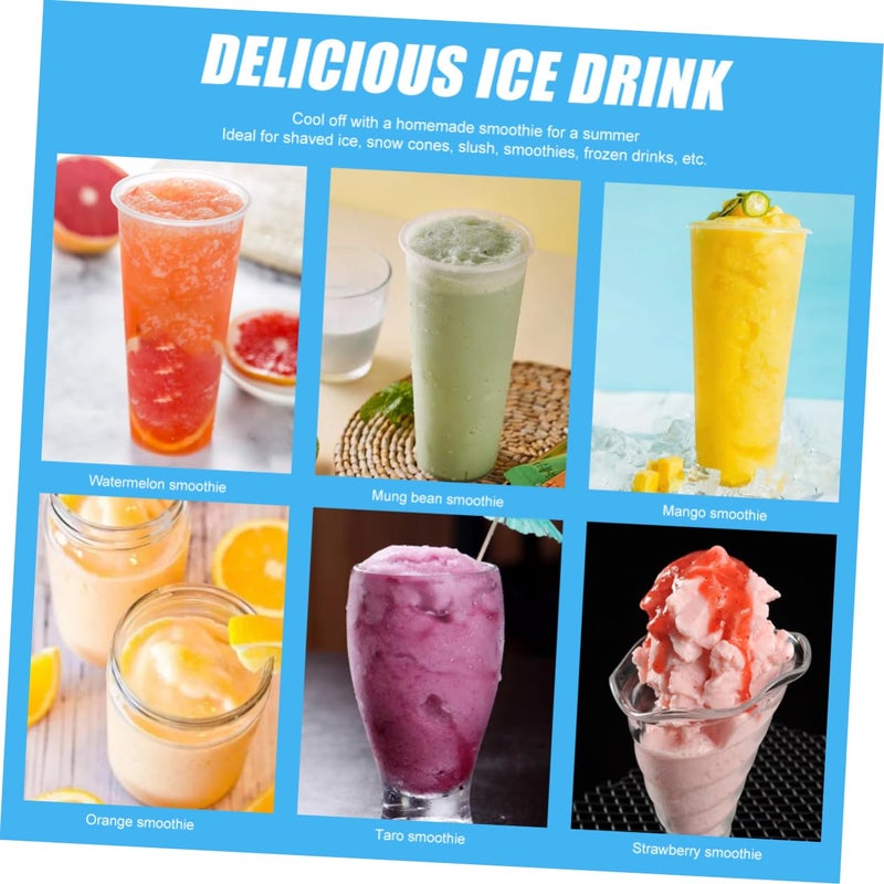 Portable Manual Ice Crusher Handheld Mini Machine For Smoothies And Slushies Easy To Clean Blue - Image 3