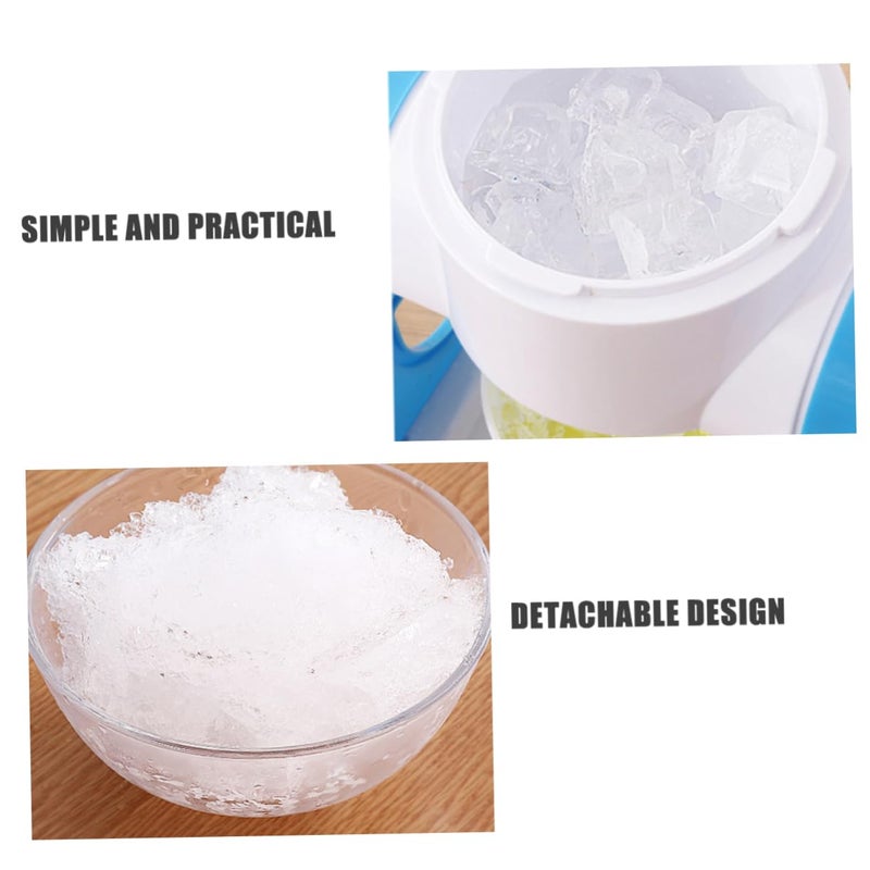 Portable Manual Ice Crusher Handheld Mini Machine For Smoothies And Slushies Easy To Clean Blue - Image 5