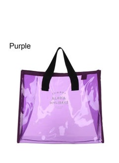 Waterproof Transparent Portable Jelly Bag Summer Large Capacity Handbag Shopping Beach Bag Shoulder Bag