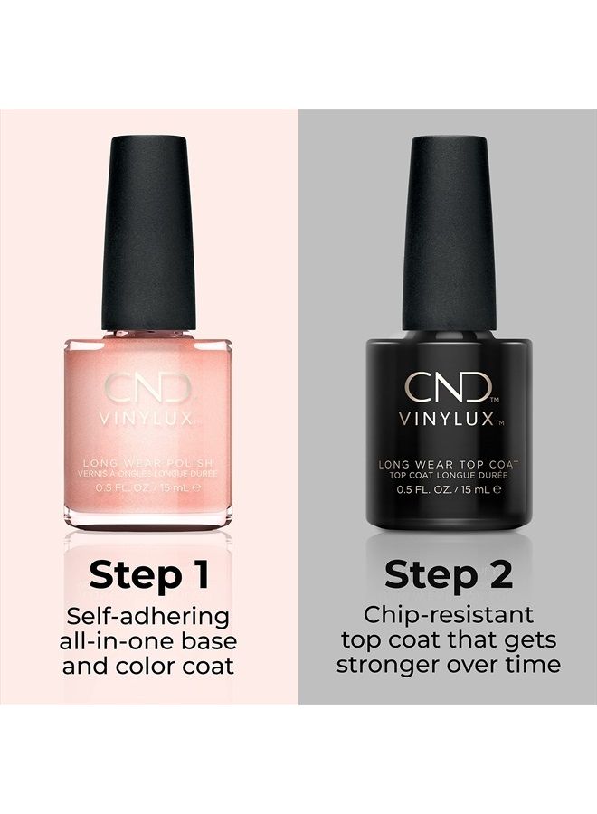 CND طلاء أظافر فينيلكس طويل الأمد باللون الوردي، لمعان يشبه الجل ولون مقاوم للتقشير، 0.5 أونصة سائلة - Image 4