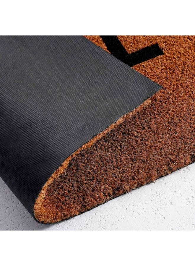 Pan Home Alfie Hello Door Mat 45x75Cm-Natural/Black - Image 4