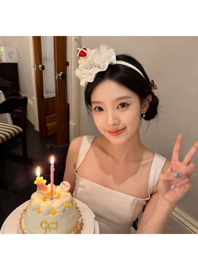 Birthday Party Headband Birthday Cake Hair Hoop for Adults Funny Happy Birthday Headbands for Wowen - Image 4