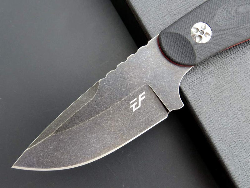 Eafengrow EF121 EDC Fixed Blade Knife D2 Blade Steel G10 Handle with Kydex Sheaths for Outdoor Activities Camping (Black) - Image 4