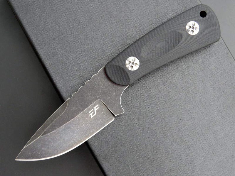 Eafengrow EF121 EDC Fixed Blade Knife D2 Blade Steel G10 Handle with Kydex Sheaths for Outdoor Activities Camping (Black) - Image 3
