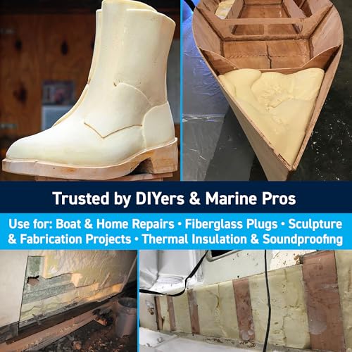 TotalBoat 6 Lb Density Expanding Foam Kit, 2 Part Closed Cell Polyurethane Liquid Foam for Boat Flotation, Casting, Carving, Sculpture, Reinforcement and Void Filling (2 Gallon Kit) - Image 3