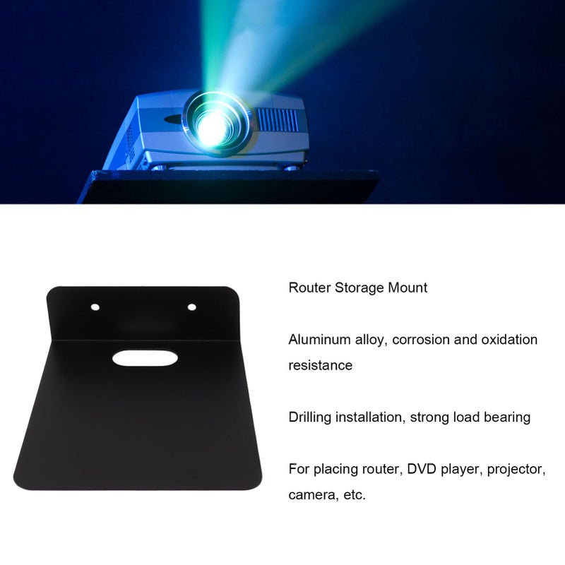 Floating Metal Wall Mount Shelf Size S For Router Projector TV Cable Box Speaker - Image 3