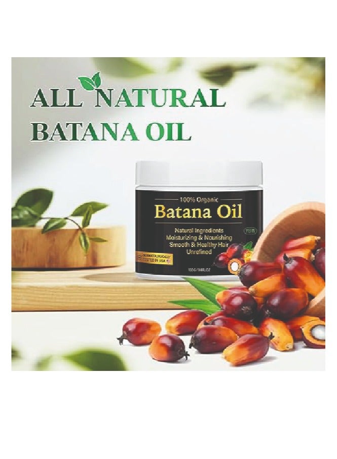 YBW Natural Raw Batana Oil for Hair Growth Prevent Hair Loss, Eliminates Split Ends for Men & Women 100g - Image 5