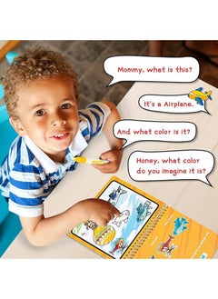 Bebiland 2 Pack Magic Water Coloring Doodle Books - Number, Letter and Transportation  - Image 4