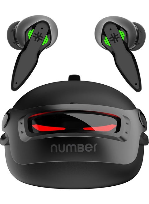 Super Buds Pro GT9 Environment Noise Cancelling Gaming TWS Bluetooth Headset  (Commando Black, True Wireless)