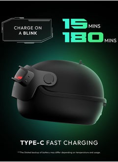 Number Super Buds Pro GT9 Environment Noise Cancelling Gaming TWS Bluetooth Headset  (Commando Black, True Wireless)  - Image 5
