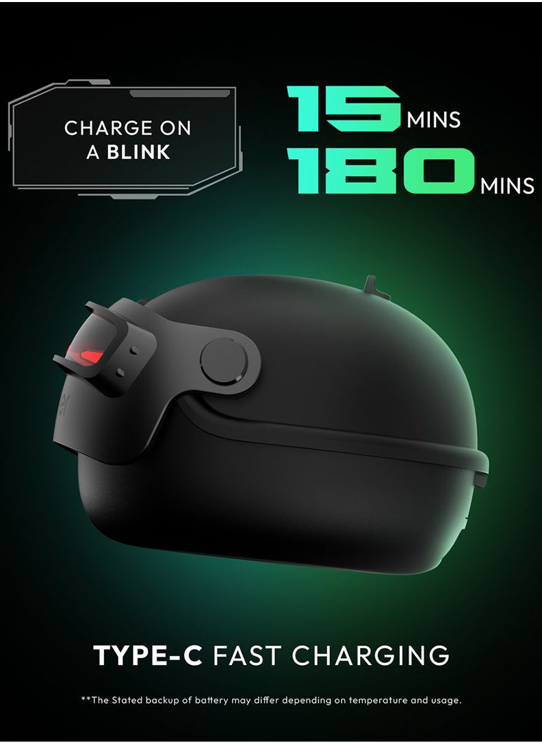 Number - Super Buds Pro GT9 Environment Noise Cancelling Gaming TWS Bluetooth Headset  (Commando Black, True Wireless) - Image 1