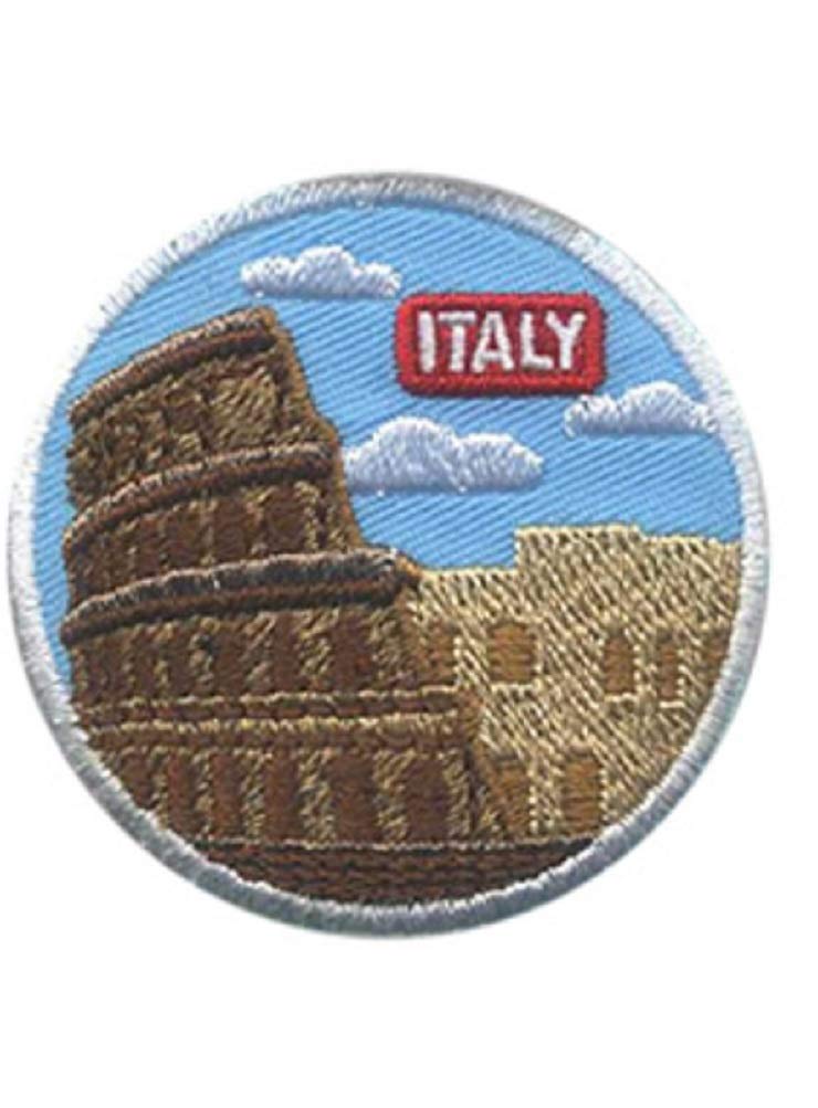 Mf Italy  Roman Colosseum  Rome Italian Travel 2 Iron On Embroidered Patch