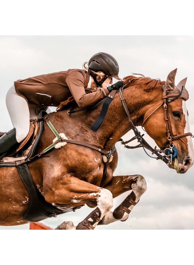 Coolrunner 19 Inch Riding Crop for Horse, Leather Paddle with Anti-Slip Wooden Handle, Equestrianism Crops, Black Crops for Horses - Image 4