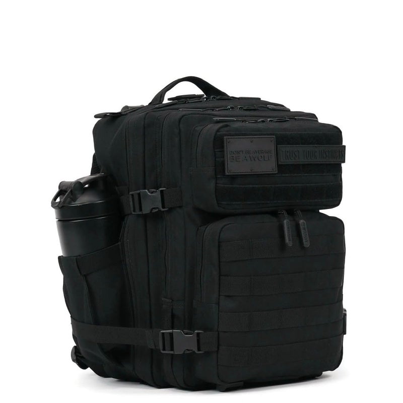 WOLFpak 25L Athletic Gym Backpack (Nightshade Edition) Durable 1000D Waterproof Oxford Material with MOLLE Webbing, Laptop Pocket & Dual Cup Holders - Image 1