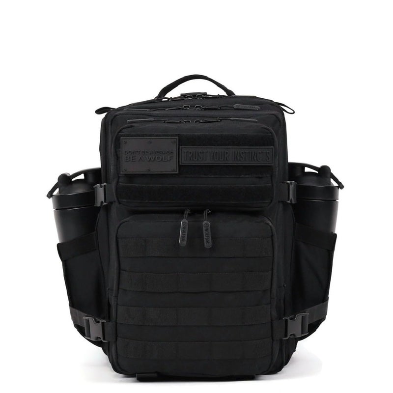 WOLFpak 25L Athletic Gym Backpack (Nightshade Edition) Durable 1000D Waterproof Oxford Material with MOLLE Webbing, Laptop Pocket & Dual Cup Holders - Image 2
