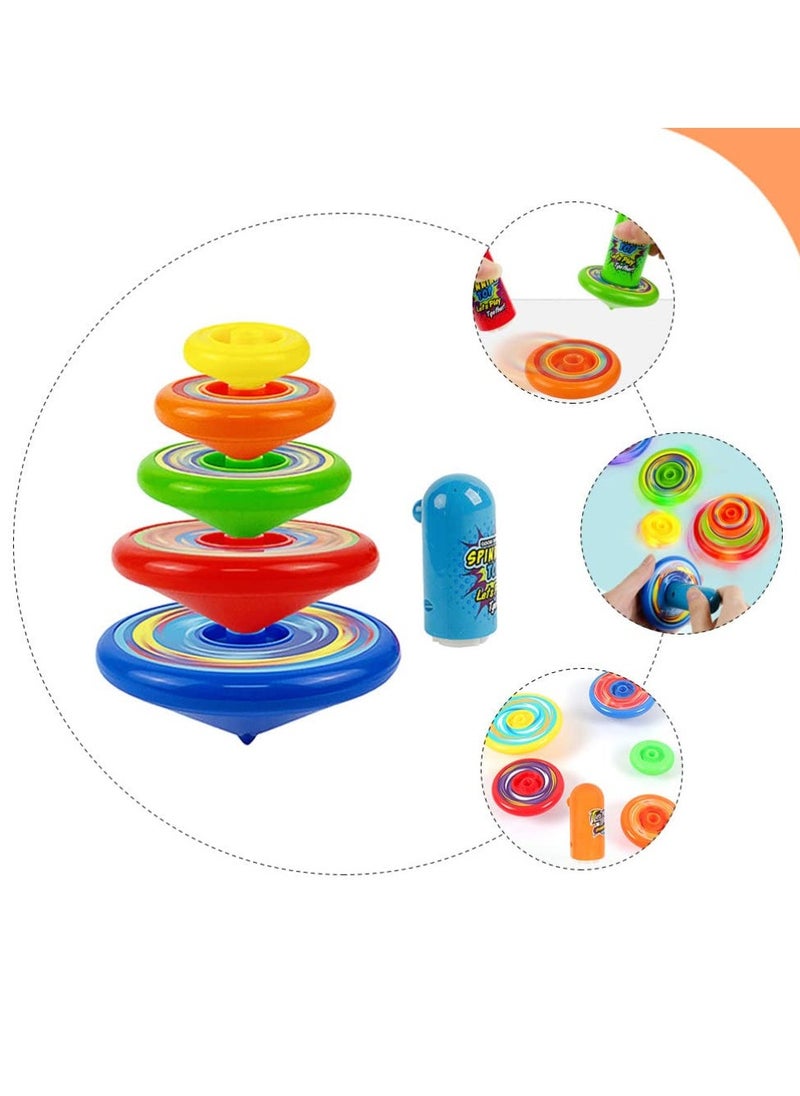 KASTWAVE Stacking Tops Toy Set - Interactive Kids Gyro Toys, Stackable Spin Tops for Boys & Girls  - Image 3