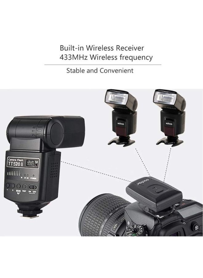 Godox Godox TT520II Universal Camera Flash Speedlite + Wireless Trigger | GN33, 5600K, Fast Recycle | Compatible with Canon, Nikon, Sony & All DSLR Cameras | Professional Godox Flash for Photography & Studio Use  - Image 5