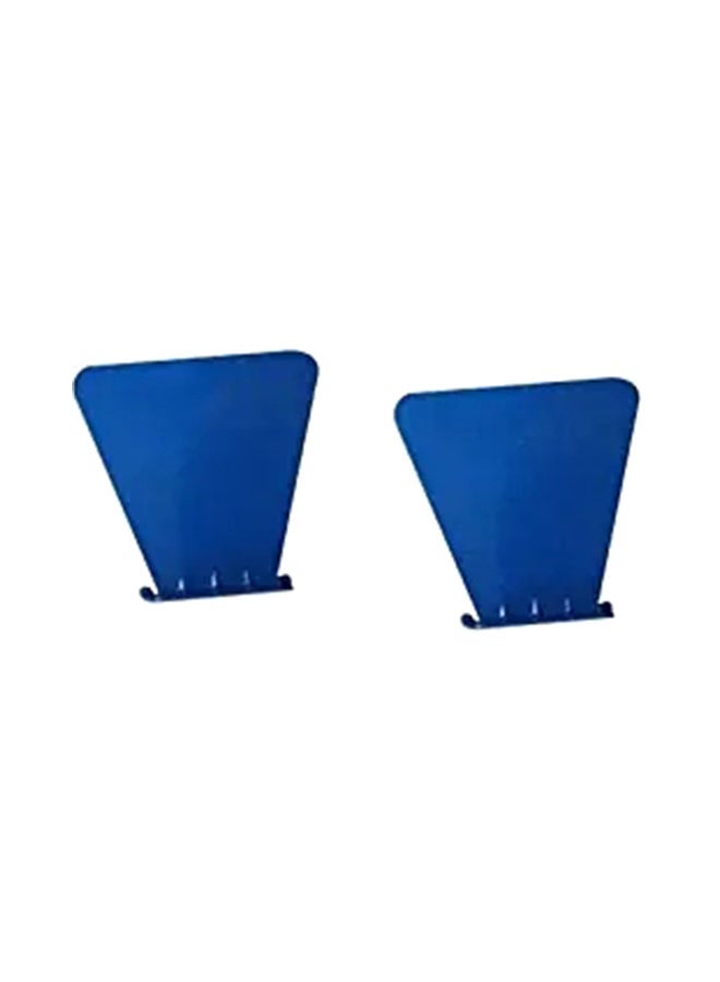 NIBEMINENT 2-Piece Wall Invisible Book Shelf Set Blue