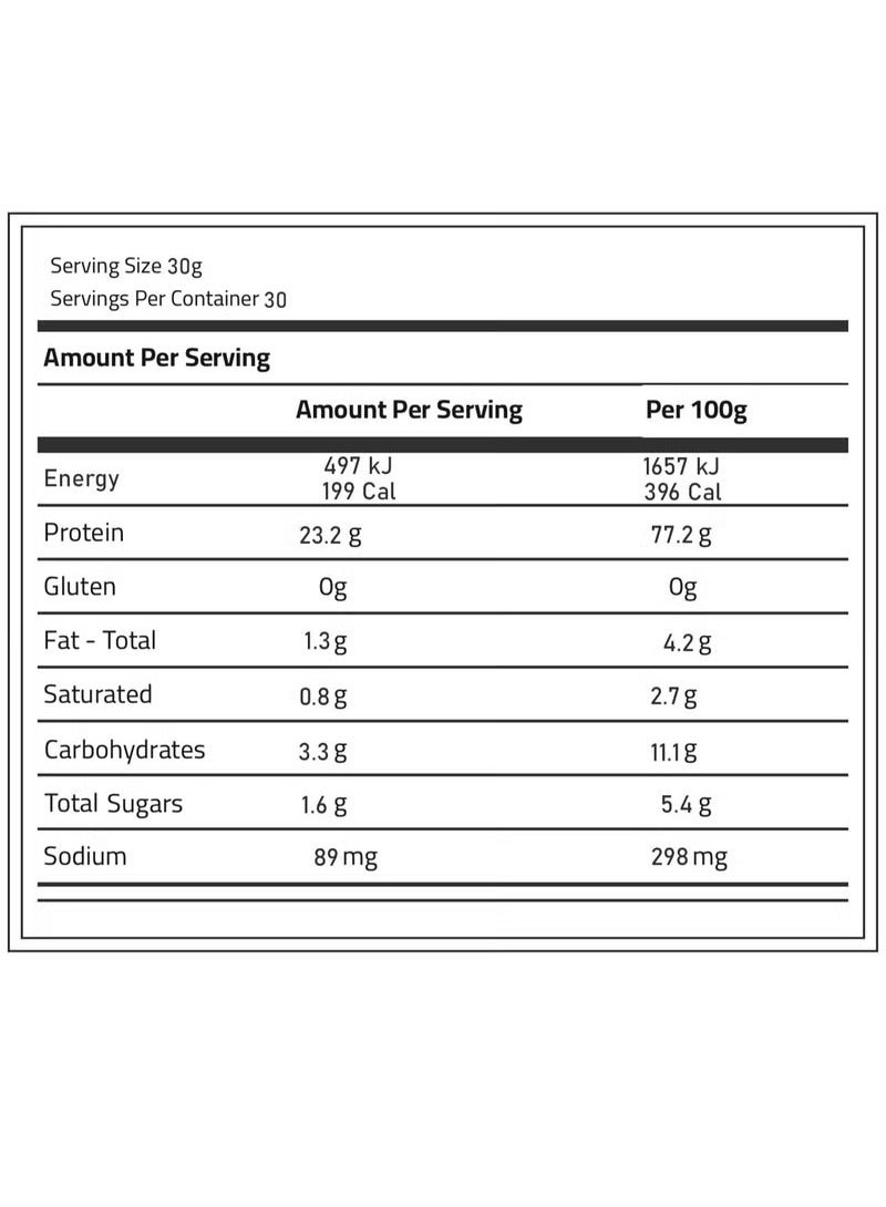 Adonis Whey Protein Isolate - Salted Caramel Cookie Flavor - (900G)  - Image 4