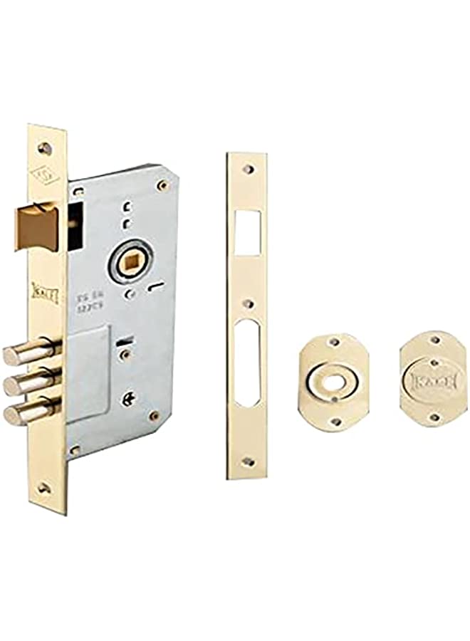 Kale Klit Mortice Lock Gold and Silver 60mm