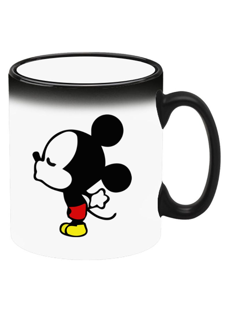 Theodor Color Changing Heat Sensitive Ceramic Mug, Image Revealed When HOT Liquid is Added! Mickey Kissing - Image 2
