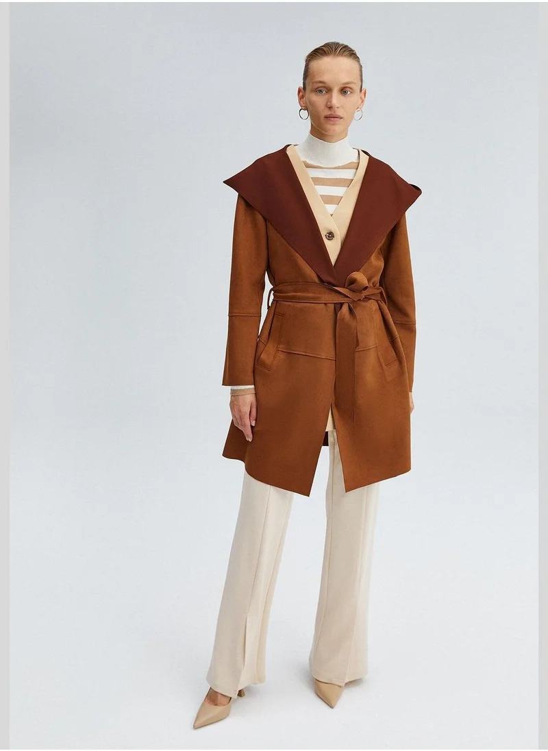 تاتشي HOODED SUEDE JACKET