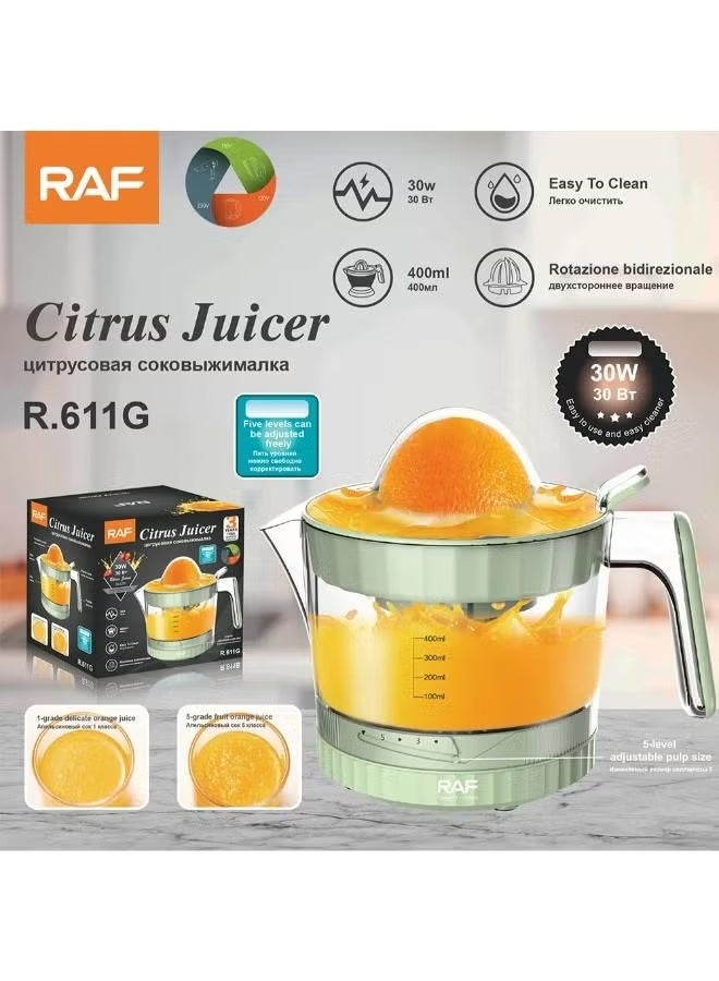 RAF Electric Citrus Juicer Machine, Premium Electric Orange Juicer, Compact, Pulp Control, Oranges, Lemons, Limes, Grapefruits with Easy Pour Spout - Image 2