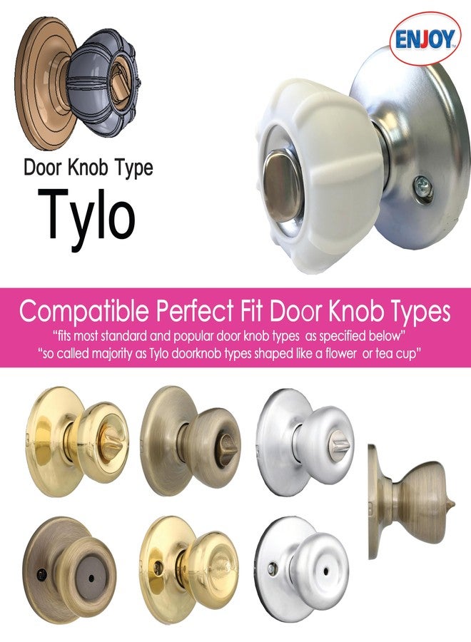 Enjoy Cover - 2 Pack Door Knob Cover Grips Non Slip Arthritis & Senior Living Aids Grippy (Tylo) - Image 3