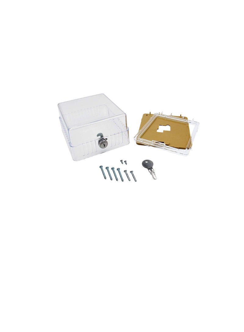 Clear Plastic Thermostat Guard Universal Compatibility (BTG-UK2)  - Image 2