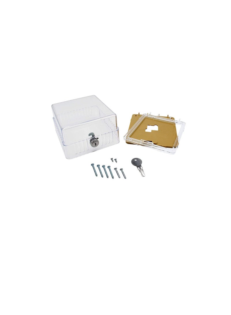 Clear Plastic Thermostat Guard Universal Compatibility (BTG-UK2)  - Image 1
