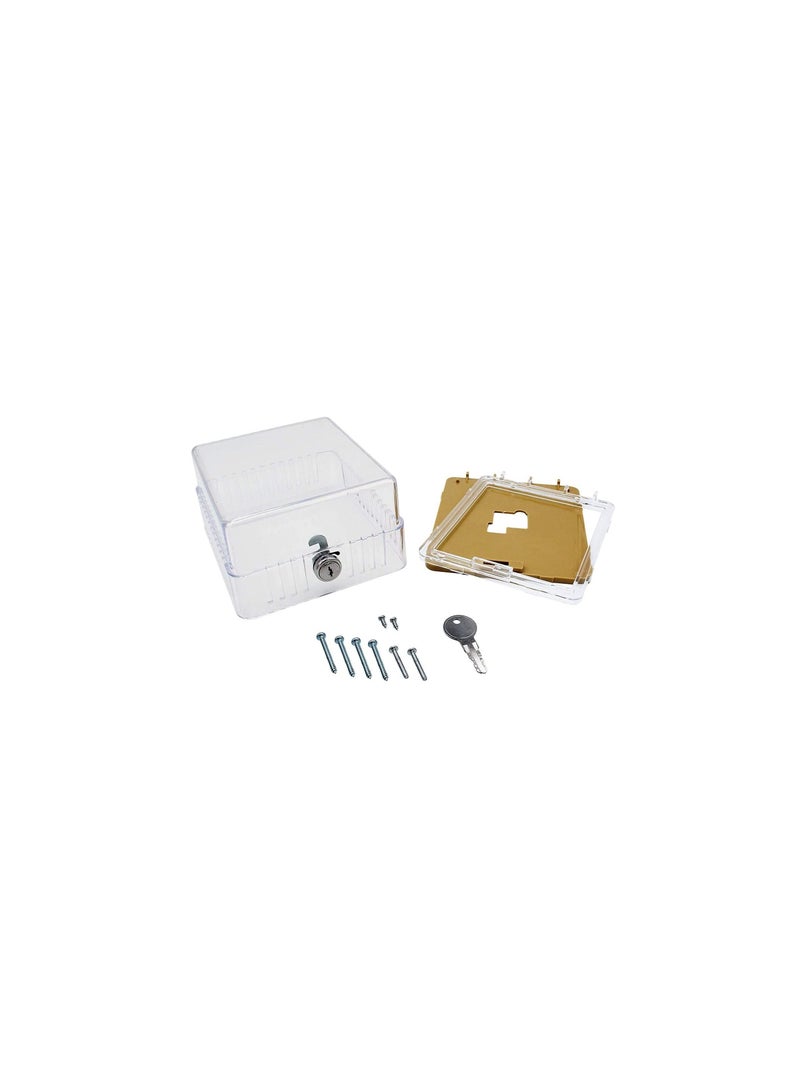 Clear Plastic Thermostat Guard Universal Compatibility (BTG-UK2)  - Image 3