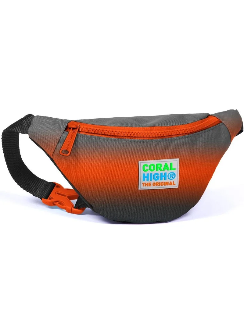 CORAL HIGH Kids Gray Orange Color Transitional Waist Bag 12620