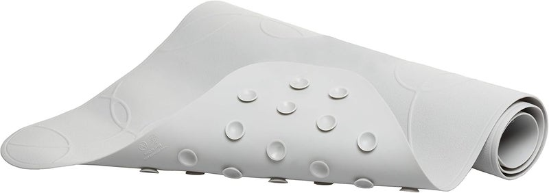 Ubbi Non-Slip Baby Bath Mat, Powerful Suction Cups, Baby Bath Tub Time Essentials, Gray - Image 1