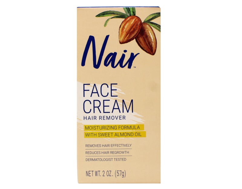 Nair Hair Removal Cream for Face with Special Moisturizers, 2-Ounce Bottles (Pack of 4) - Image 1