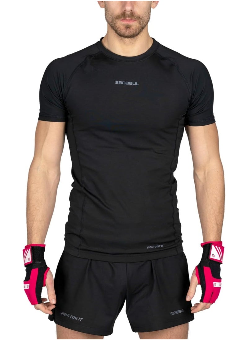 Sanabul  - Gel Hand Wraps for Boxing Gloves | MMA Muay Thai Kick Boxing Quick Wraps for Men & Women | Inner Boxing Hand Wrap for Gloves | Padded Knuckle Wrist Wrap (Pink/White) - Image 1