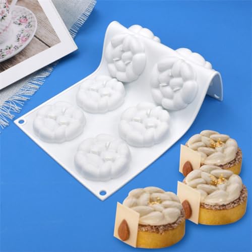 mostsom Chocolate Almonds Molds Silicone 8 Cavities Chocolate Candy Fondant Mold Mould for DIY Baker Soap Mold (Almonds G1_11.8x6.88x0.72inch) - Image 3