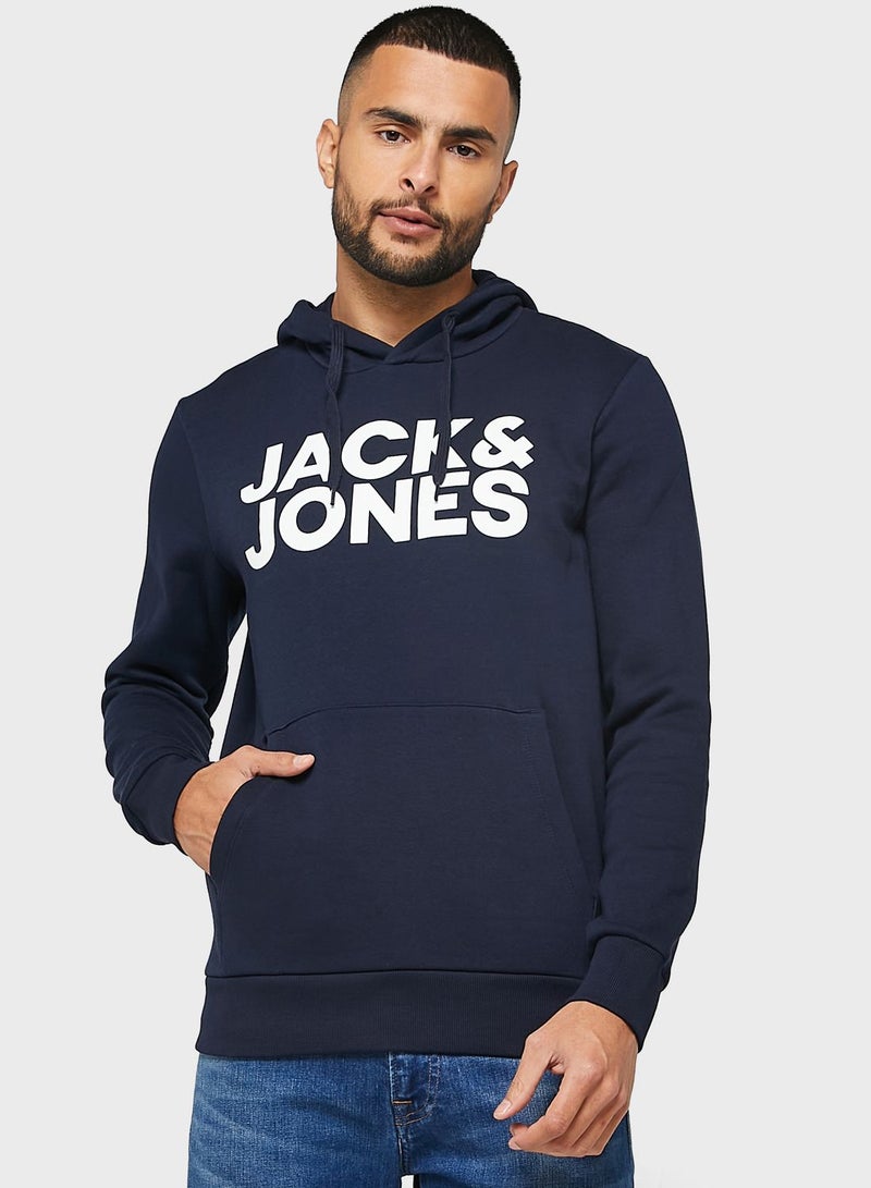JACK & JONES Logo Printed Hoodie  - Image 1
