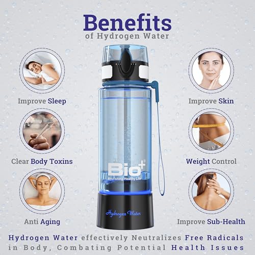 Bioplus Hydrogen Water Bottle |Spe-Pem Technology|1 Year Warranty| Platinum Titanium Plates |Inhallation Feature| No Chlorine No Ozone Mixing| H2 > 1500 Ppb|-Orp-750 Mv| Purity 99.9% H2|Health Benefit - Image 5