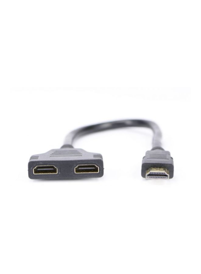 ELTRAZONE HDMI Male to HDMI Female Splitter Cable – Black, 1 Male to 2 Female Ports, High-Speed 4K Support, Durable and Flexible Design for TV, Monitors, Projectors, and Home Theater Systems  - Image 3