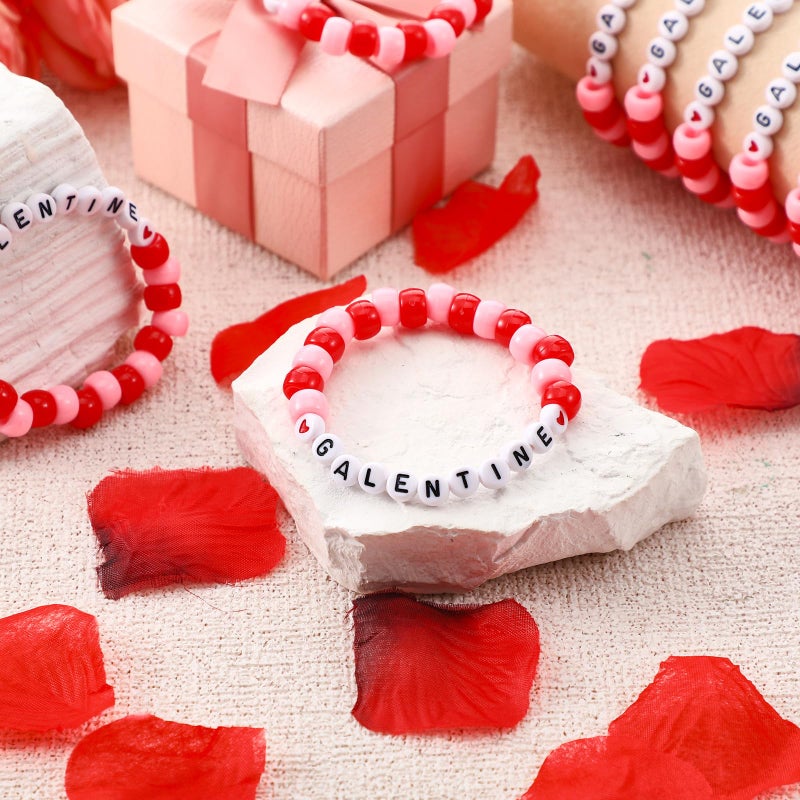 Ferreve 20 Sets Galentines Day Gifts Bulk Friendship Bracelets for Women Galentines Party Favor Adjustable Friendship Bracelets with Cards for Sisters Friends Coworkers Bestie - Image 3