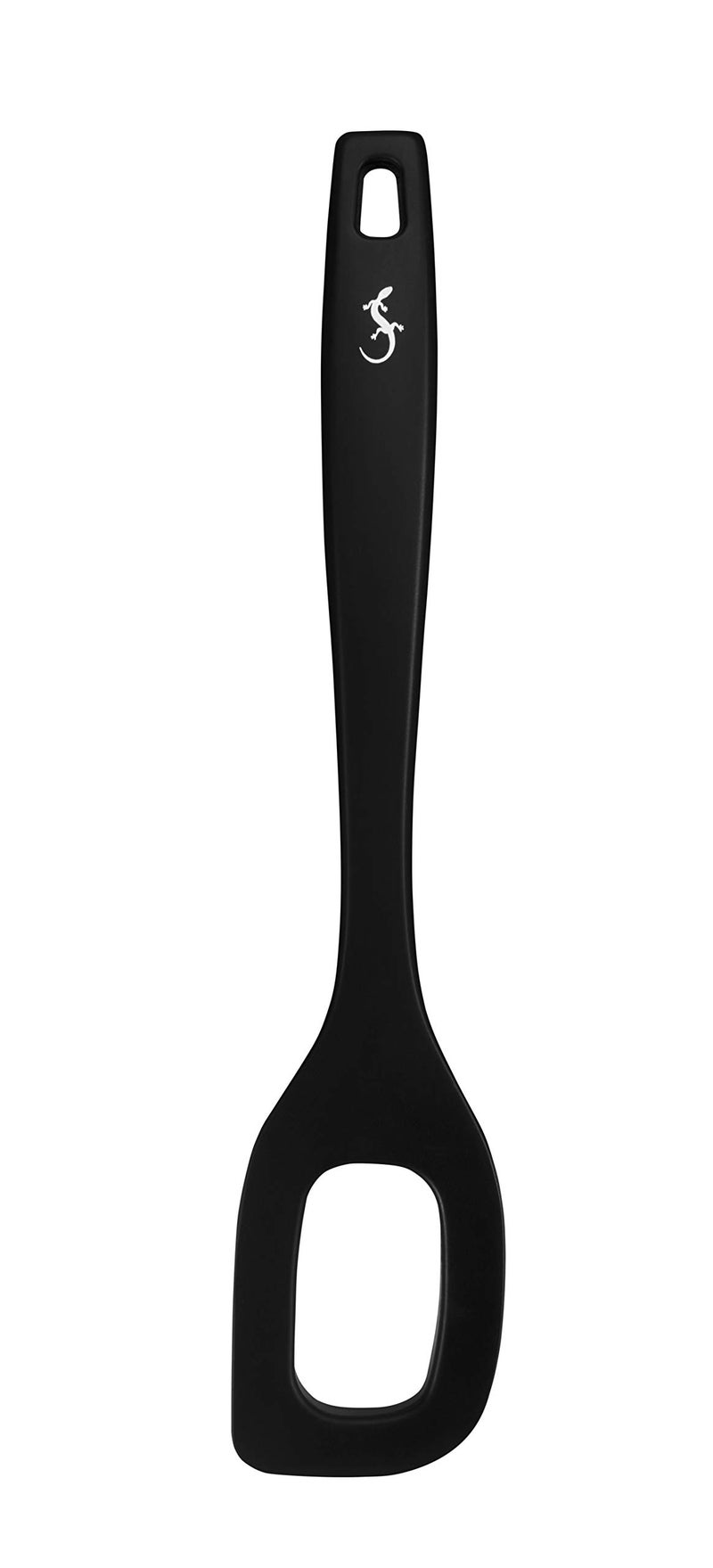 Lurch Germany Smart Tool Silicone Stirring Cooking Spoon With Hole Durable Practical Heat Resistant Risotto Spoon Kitchenware Kitchen Tool 11 Inches 28 cm Black