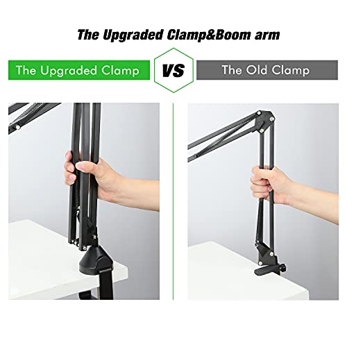WIBOND For Shure SM7B Boom Arm - Mic Stand with 2 Reduce Wind Noises Mic Cover, Cable Management and Mic Dual Layered Pop Filter, 3/8" to 5/8" Adapter Compatible with Most Microphone - Image 2