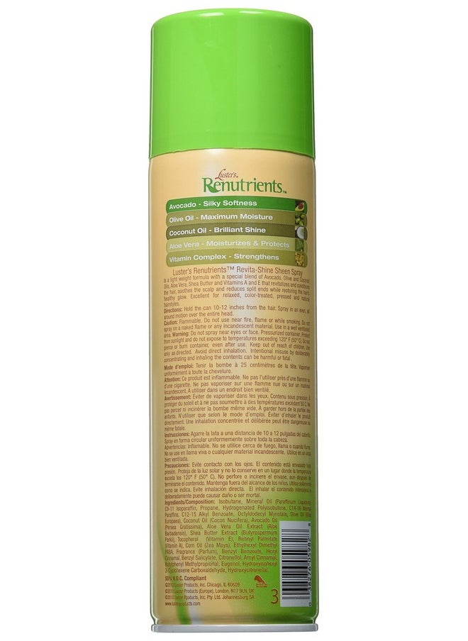 Luster's - Renutrients Sheen Spray Revita-Shine, 458 Ml - Image 1