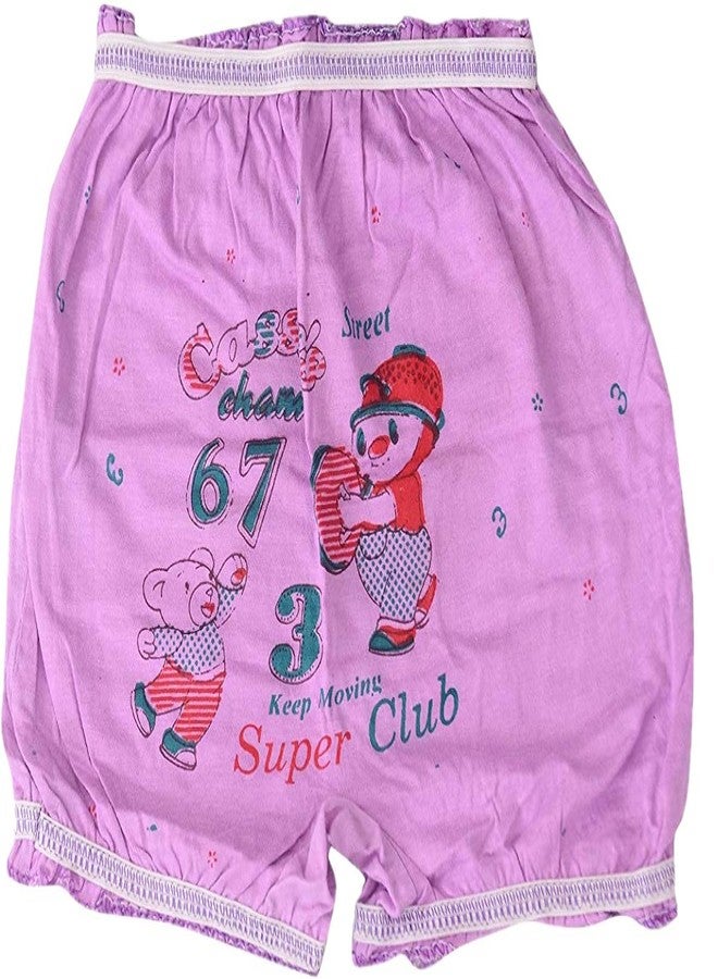 V3E Boy's, Girl's Cotton Bloomer Pack of 3 (12-18months, Multicolor) Multicolour - Image 3